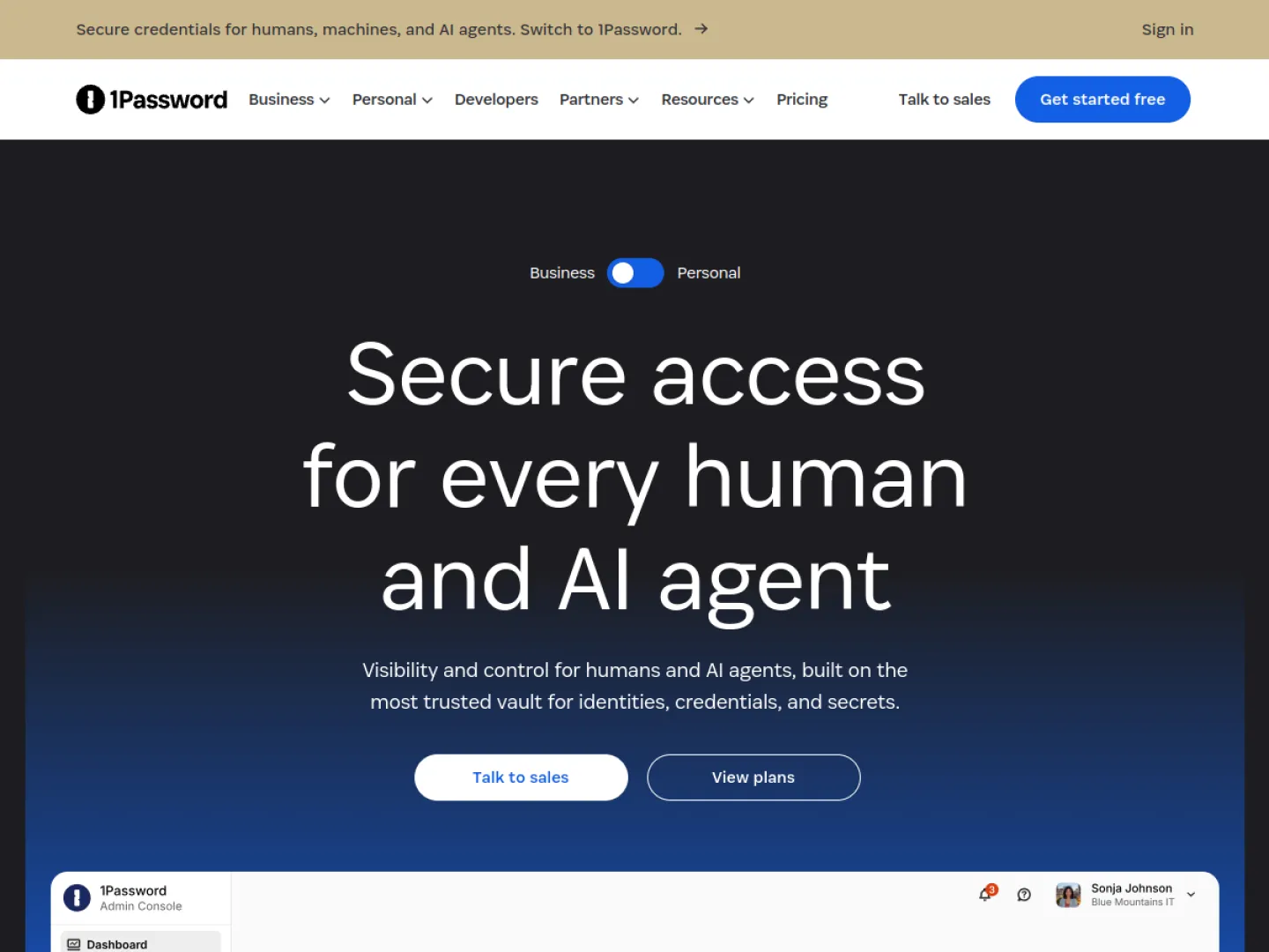 1password website