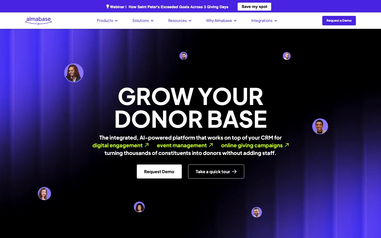 Almabase website