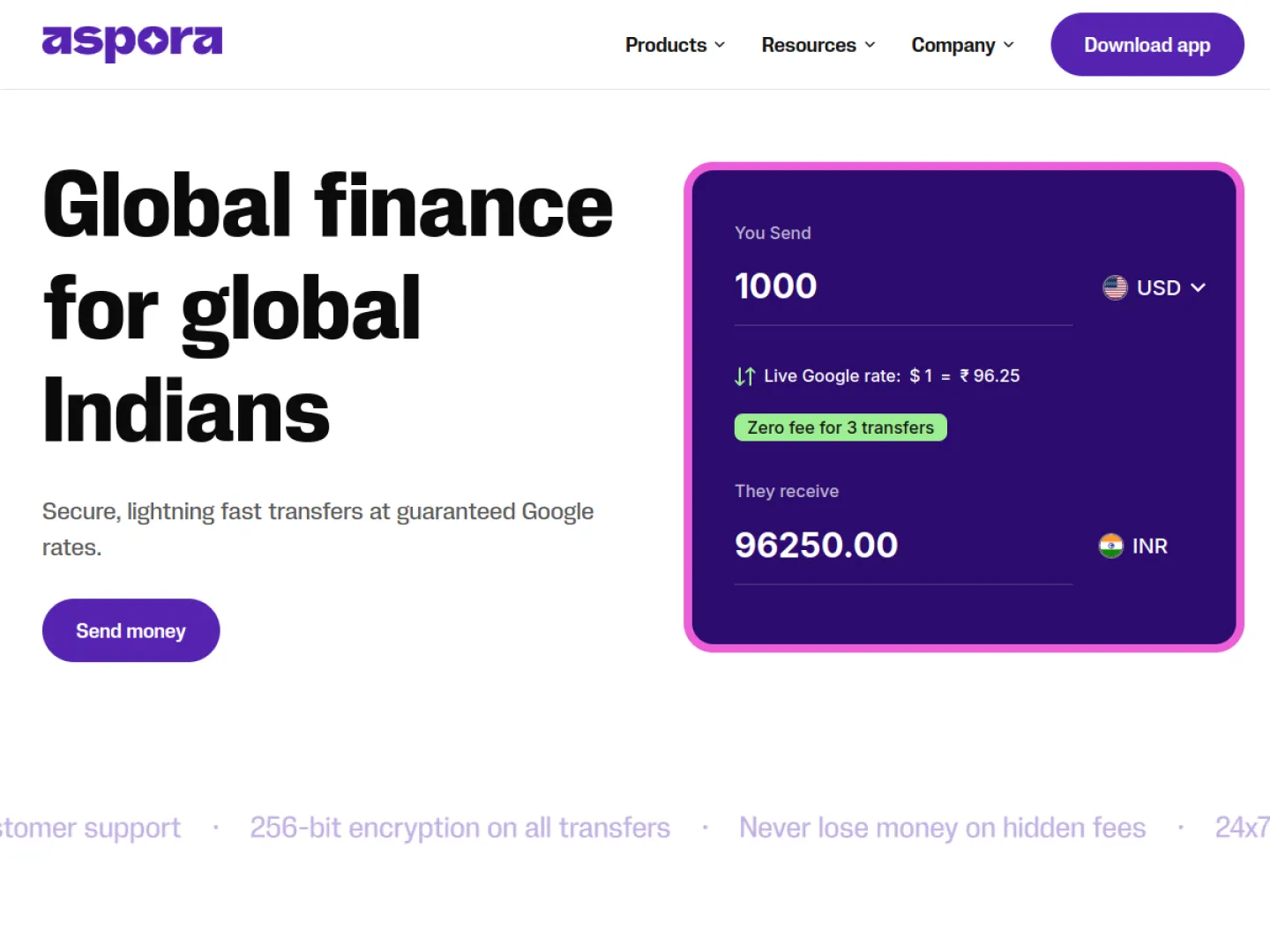 Aspora website
