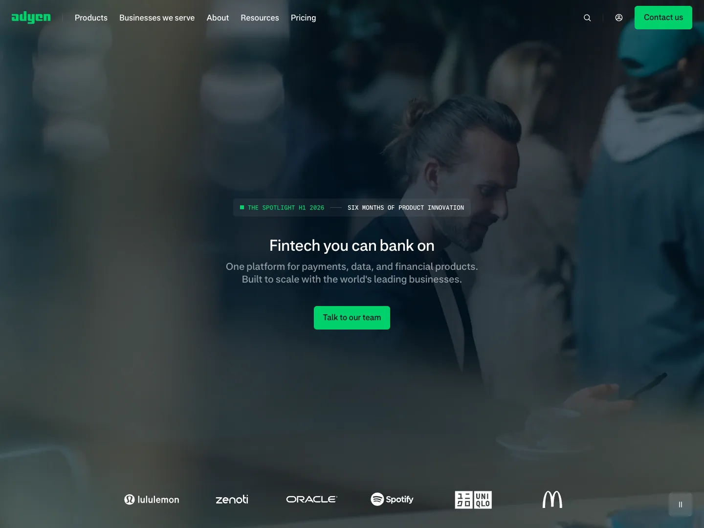 Adyen website