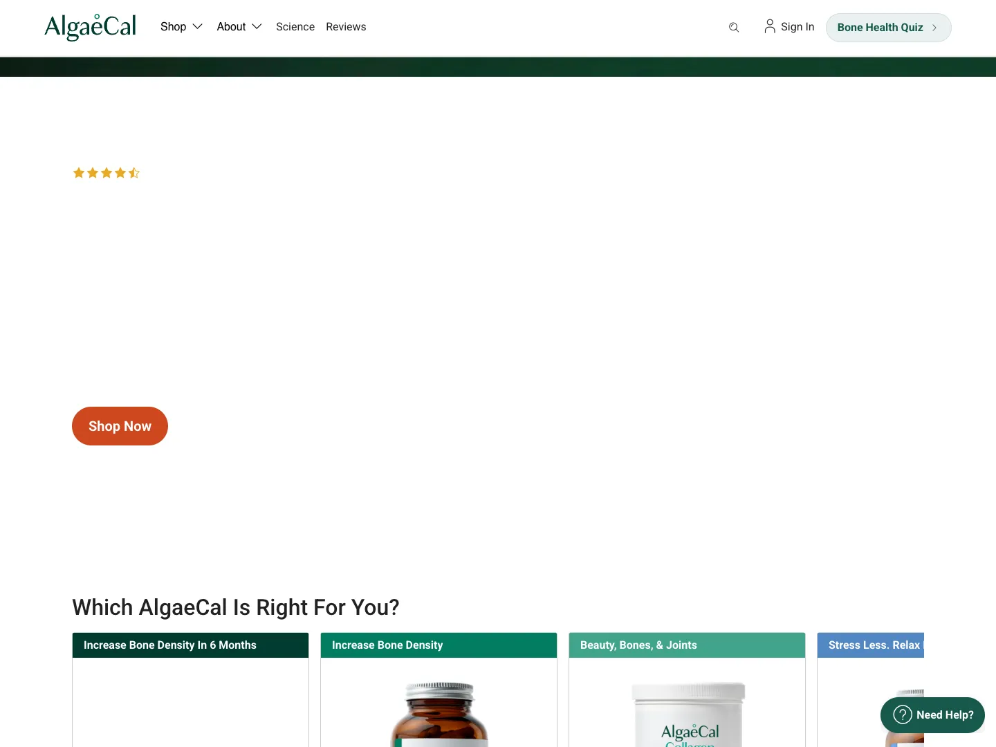 AlgaeCal website