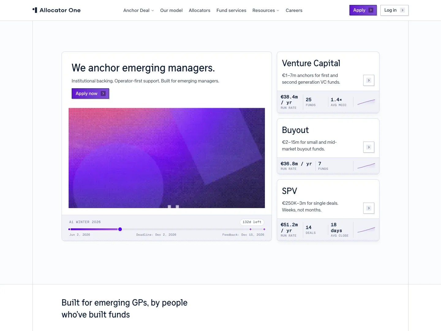 Allocator One website