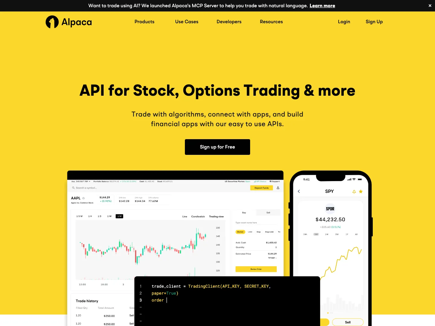 Alpaca website