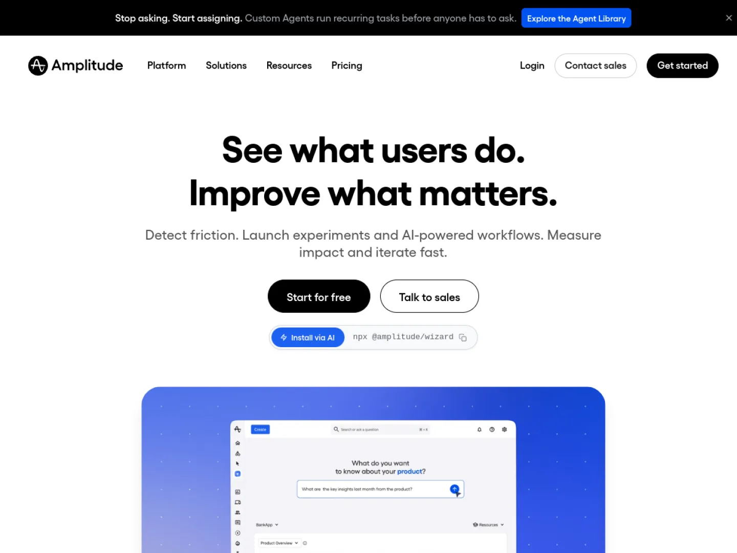 Amplitude website