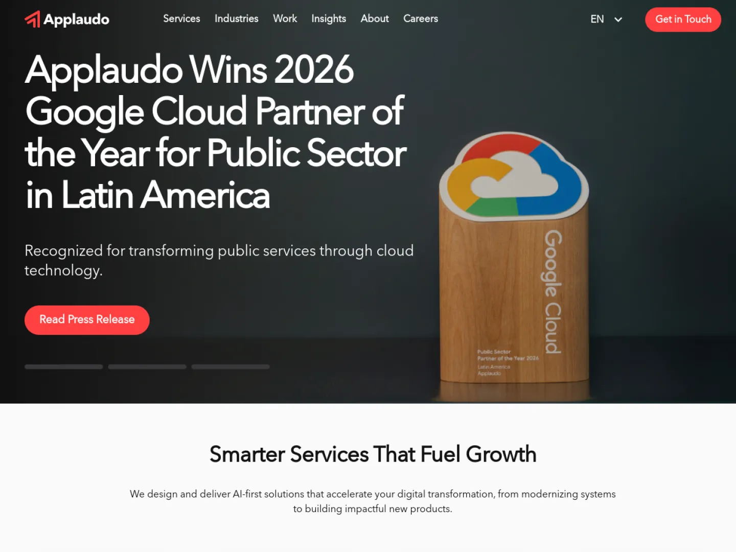 Applaudo Studios website