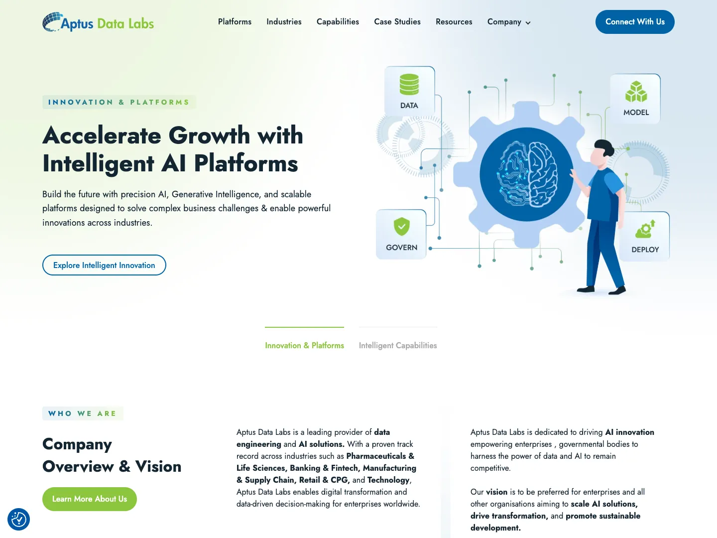 Aptus Data Labs website