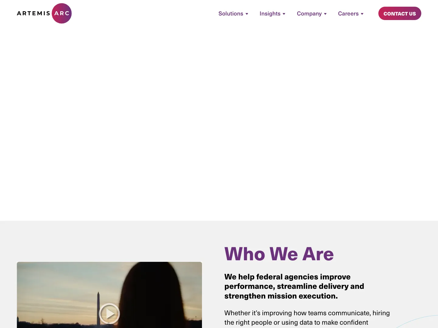 Artemis ARC website