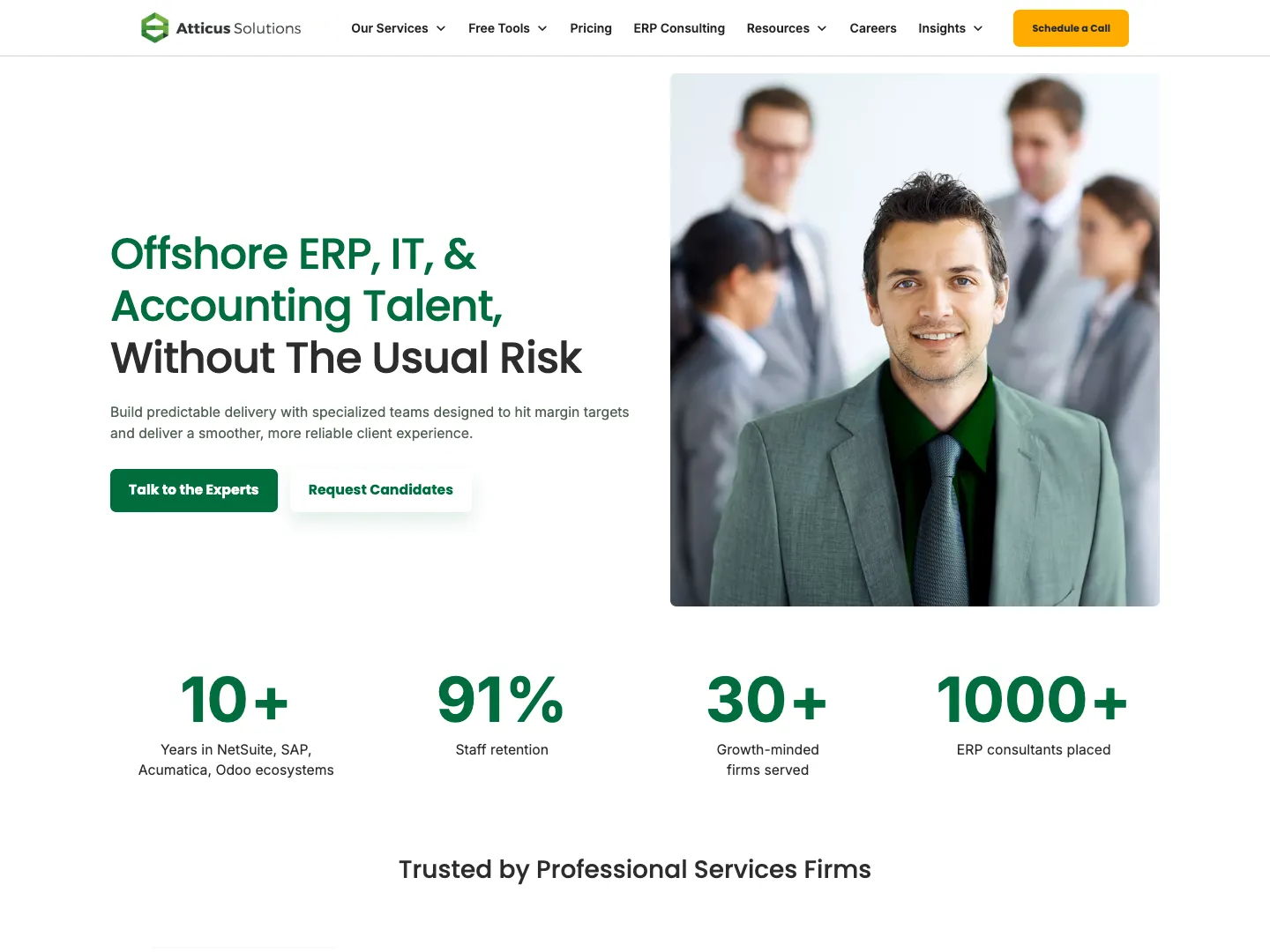 Atticus Advisory Solutions Inc. website