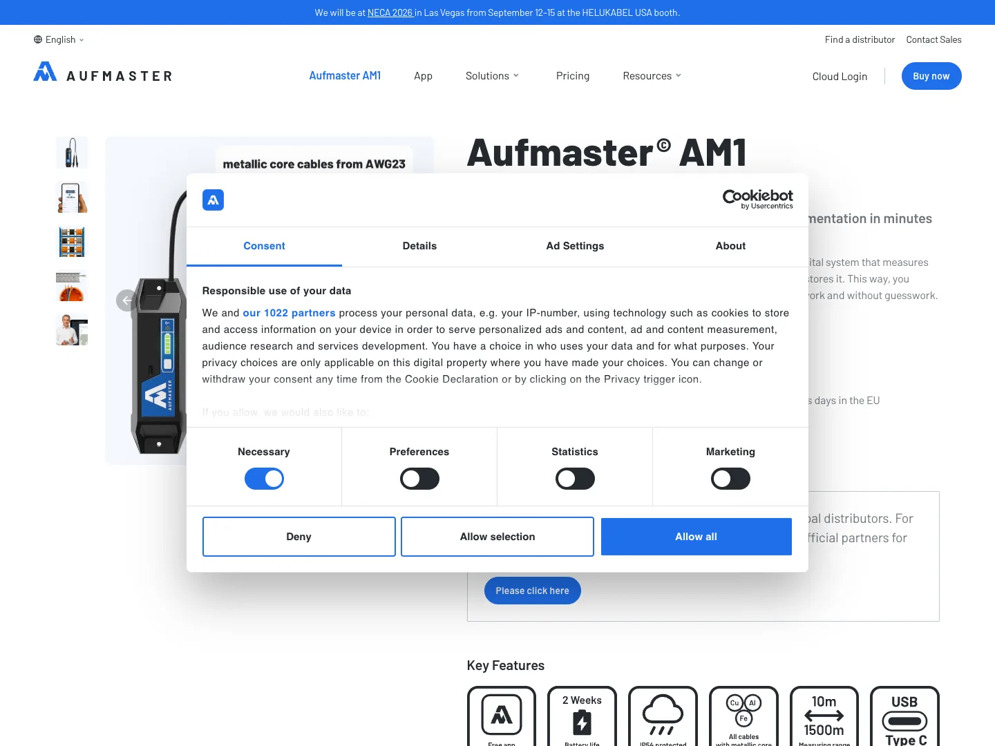 Aufmaster website