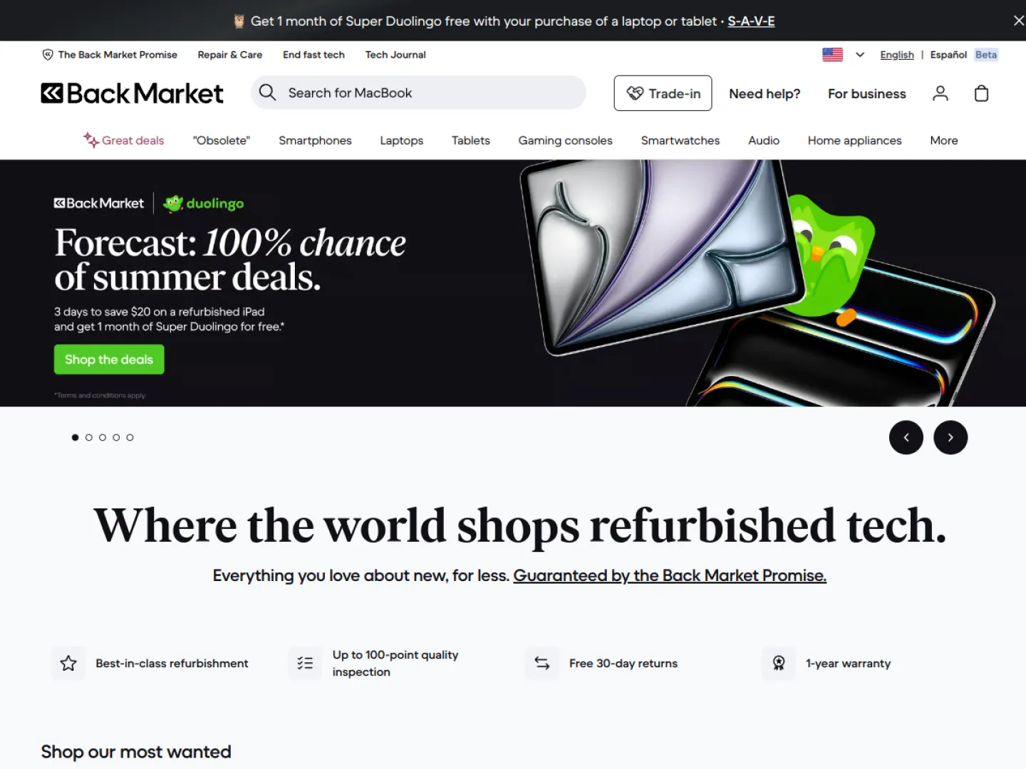 Backmarket website