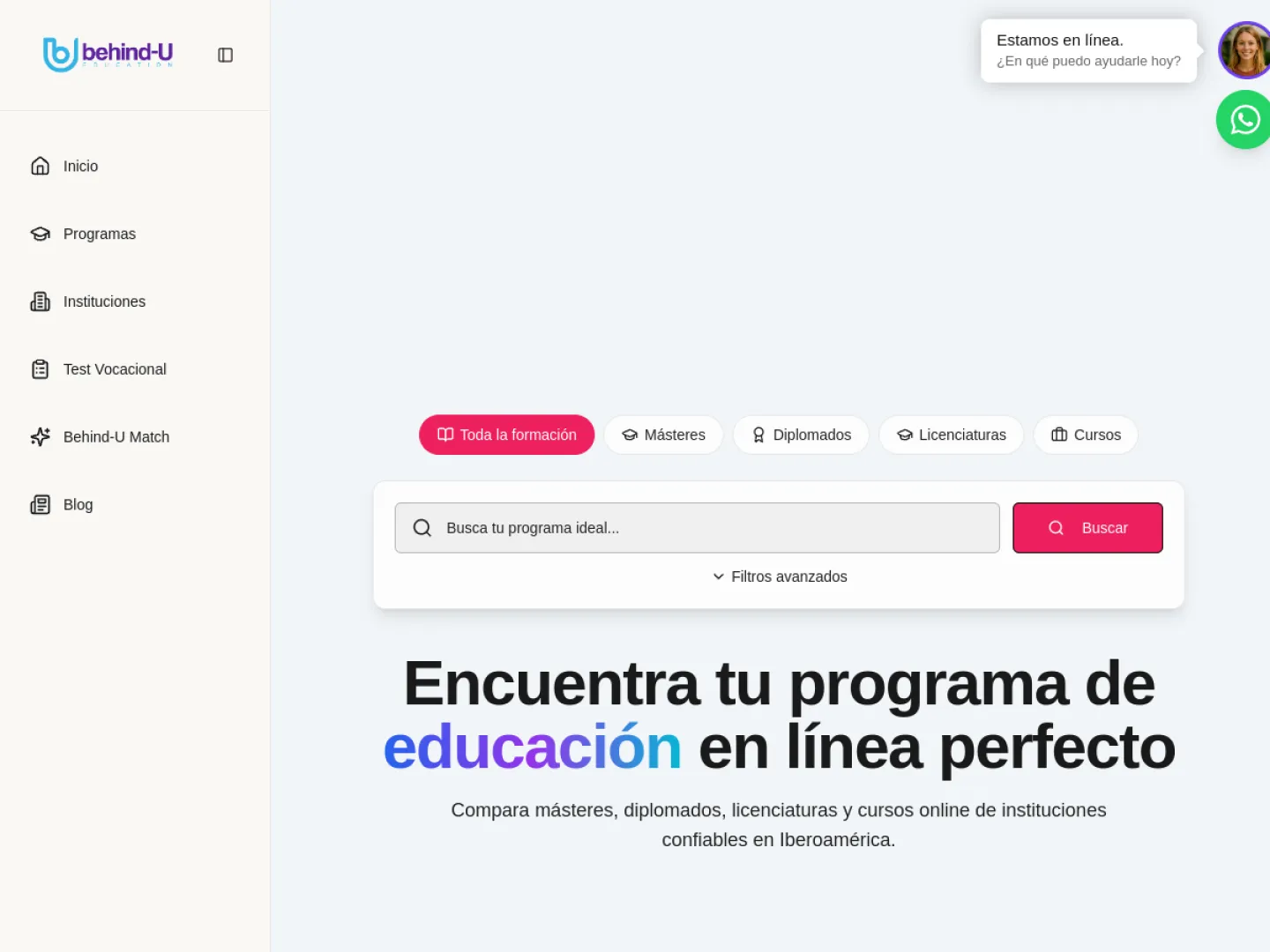 Behind U Education website
