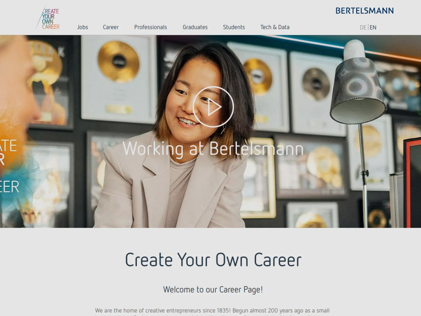 Bertelsmann SE & Co. KGaA website