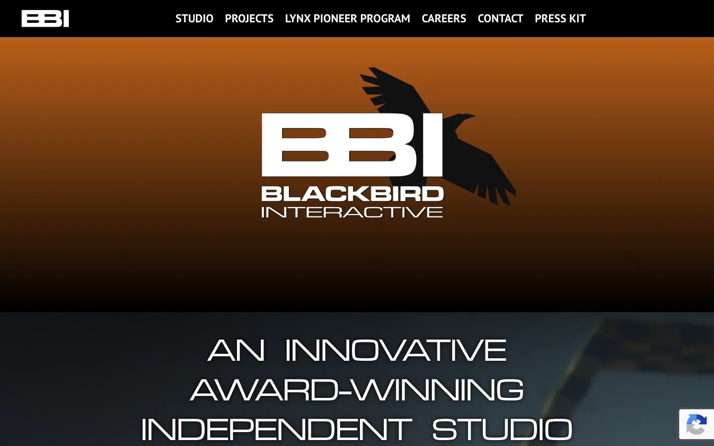 Blackbird Interactive website