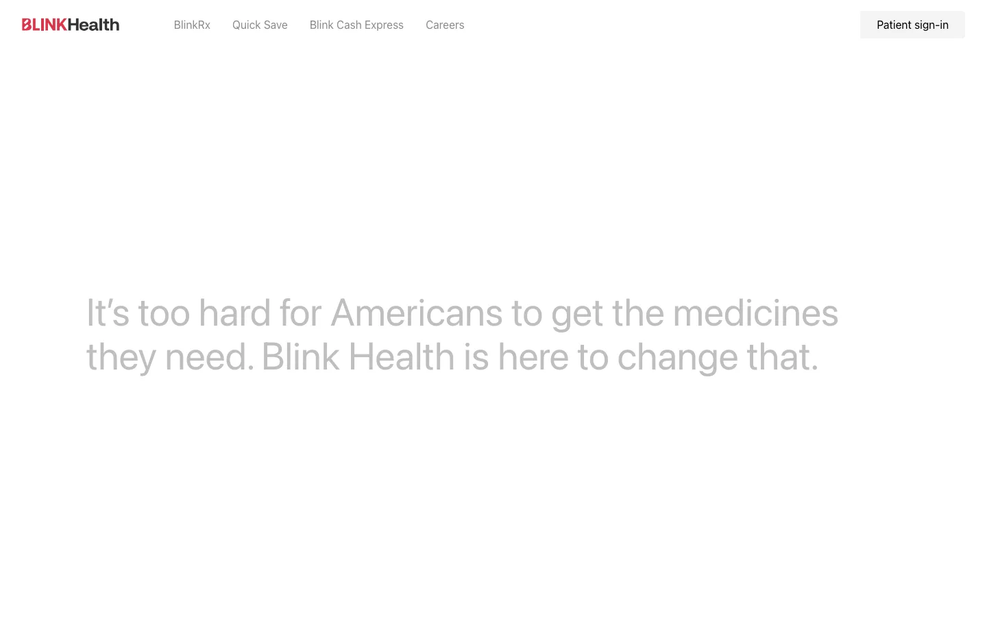 Blink Health website