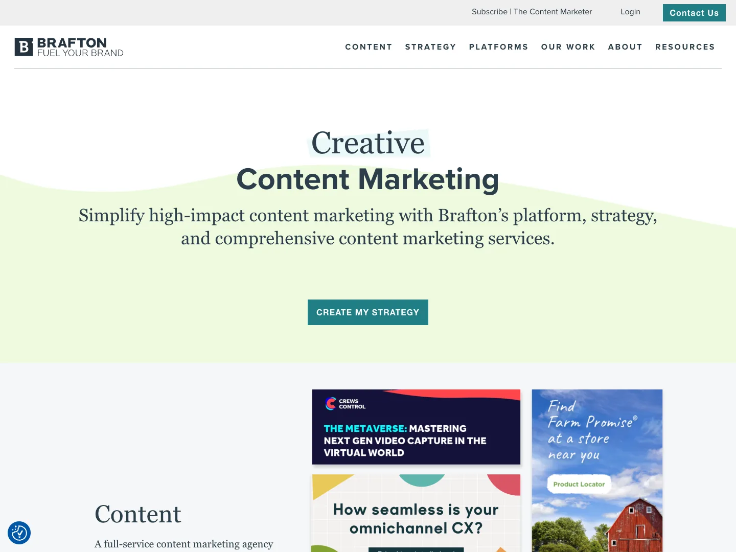 Brafton website