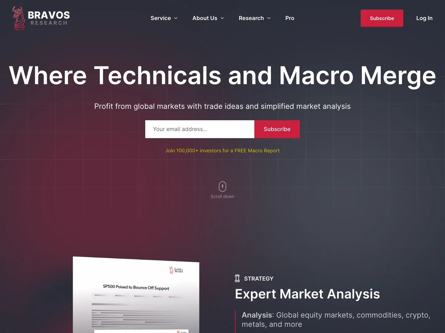Bravos Research website