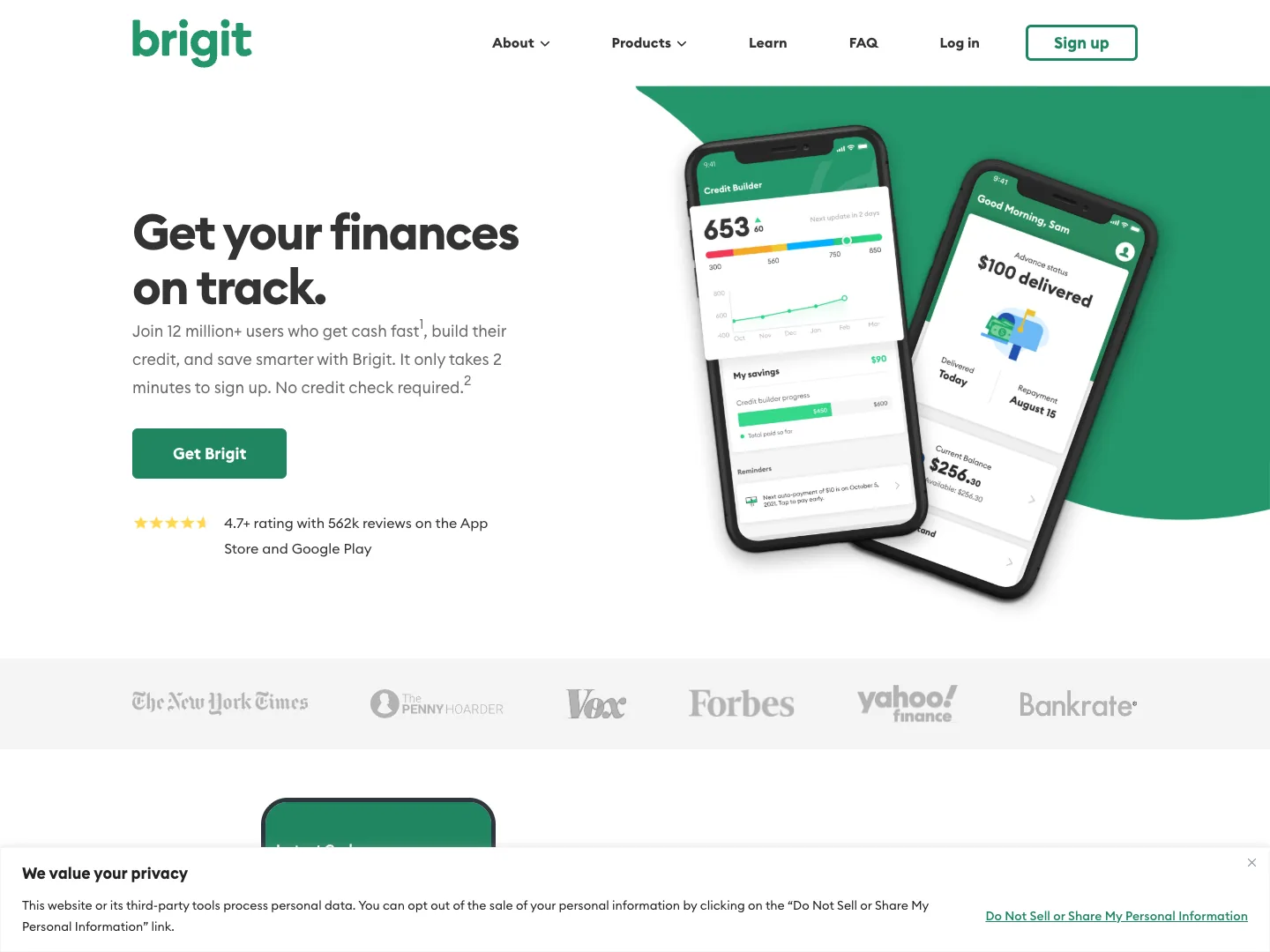 Brigit website