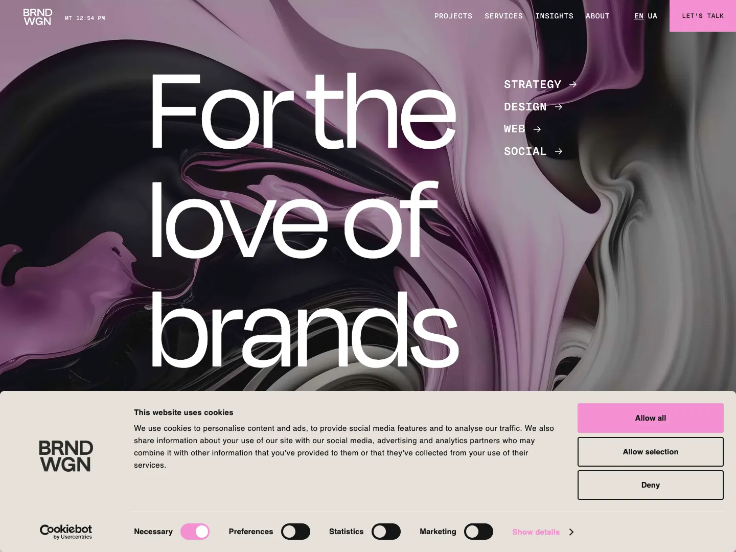 BRND WGN website