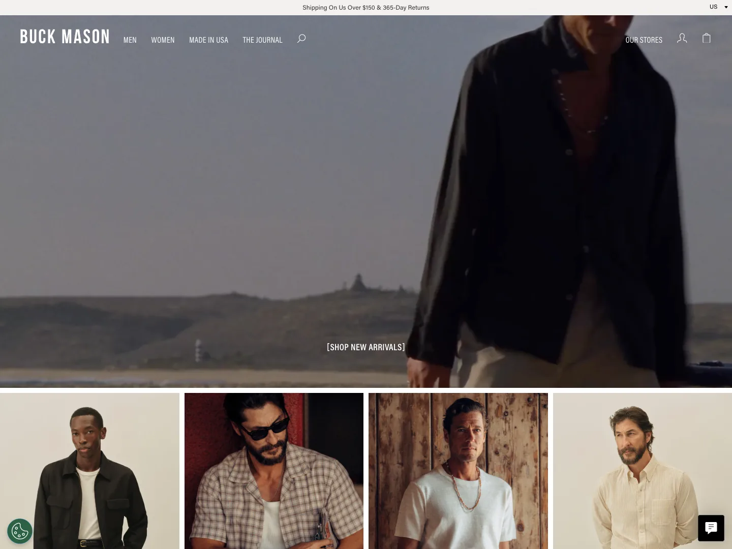 Buckmason website