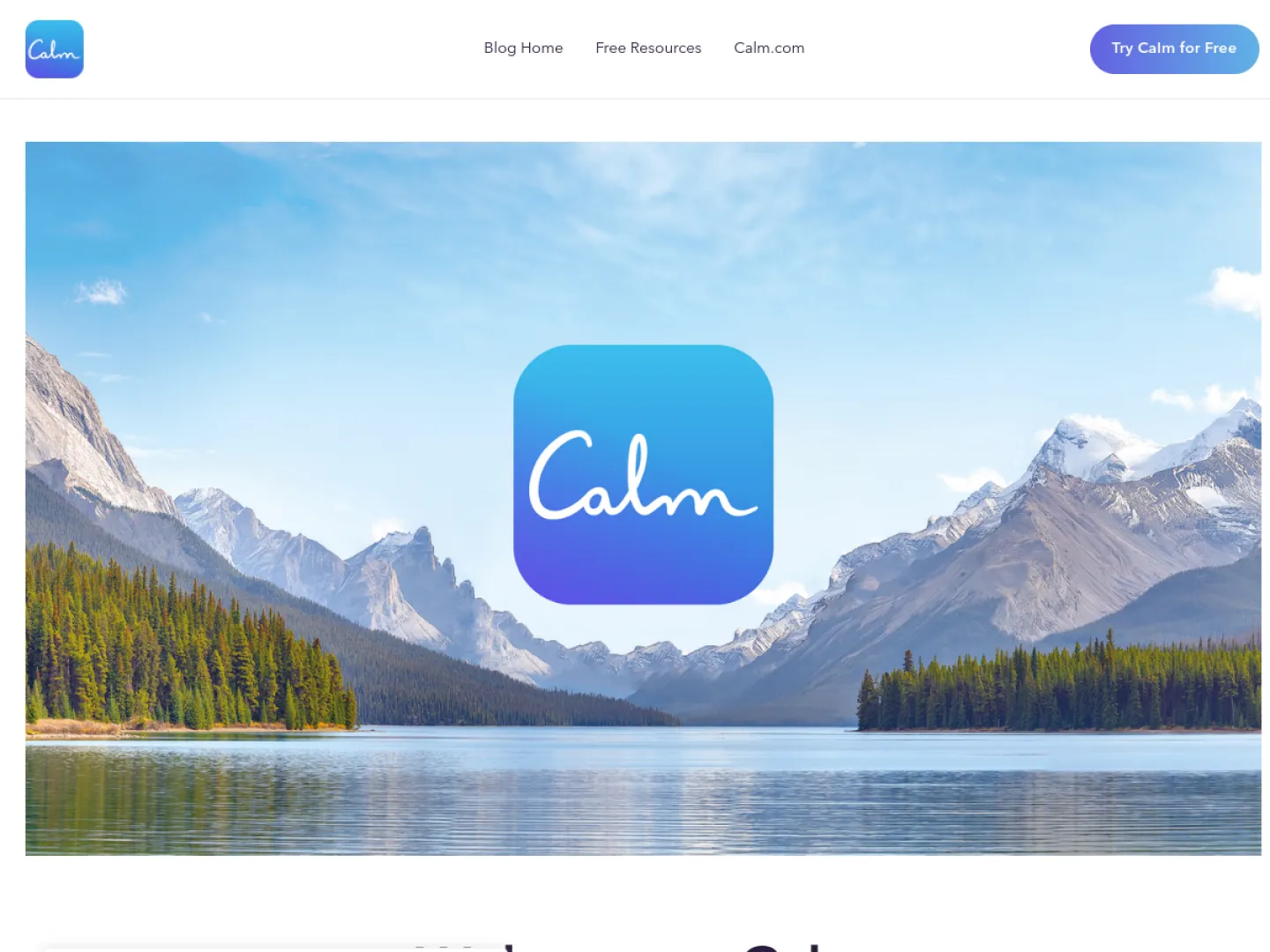Calm website