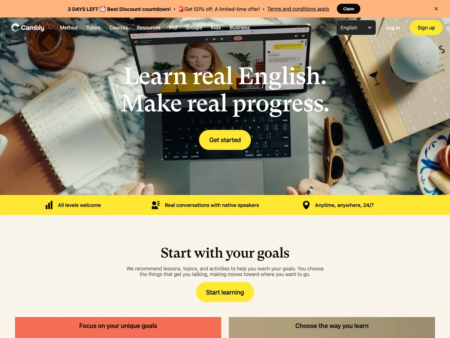 Cambly website
