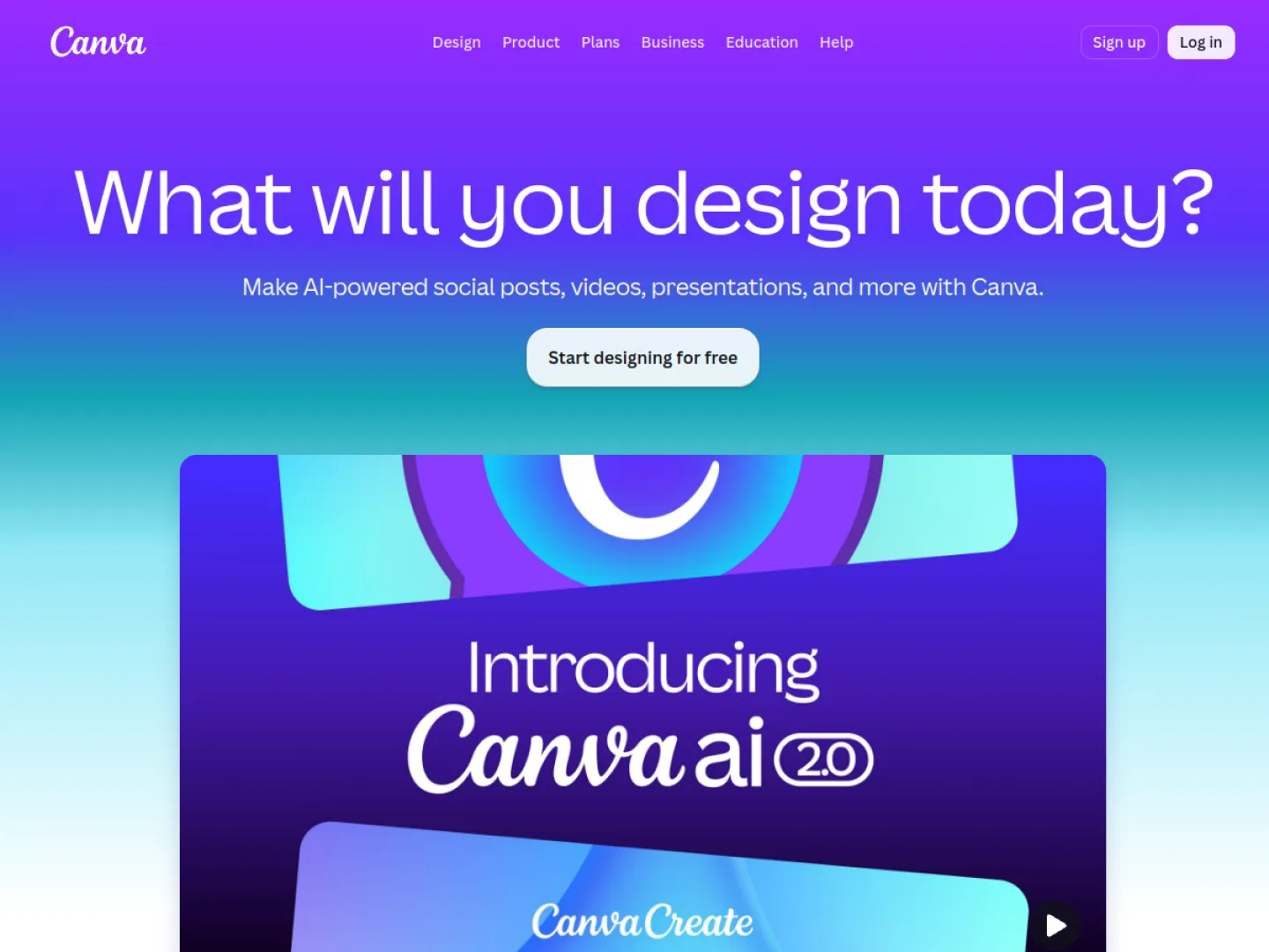 Canva website