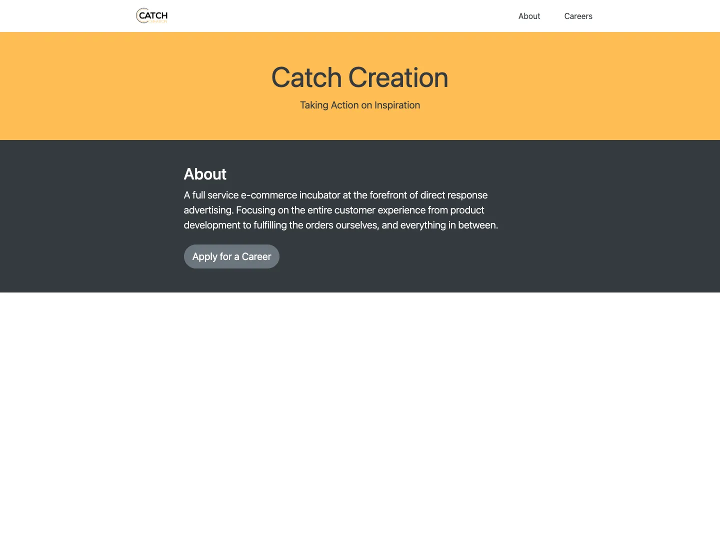 Catch Creation website