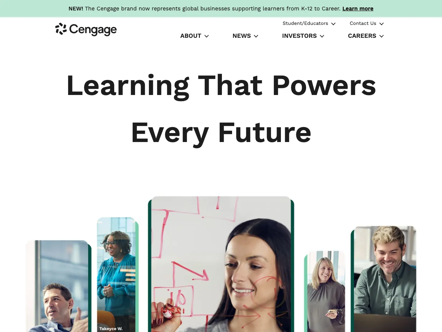 Cengage Group website