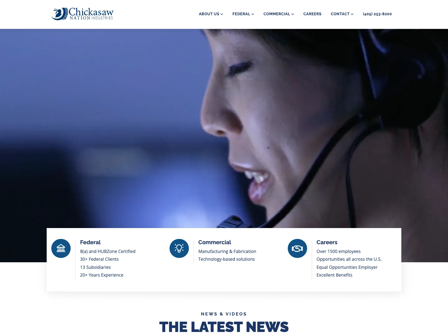 Chickasaw Nation Industries, Inc. website