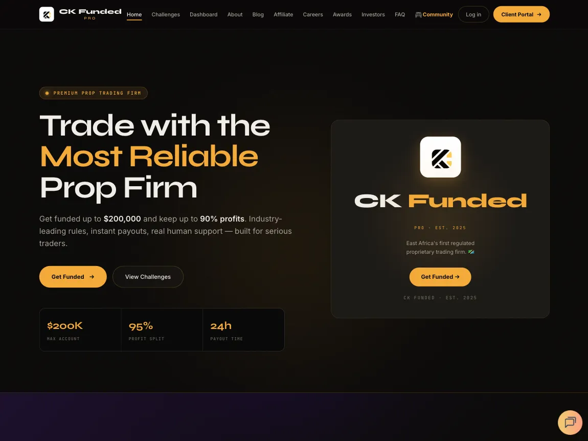CK Funded website