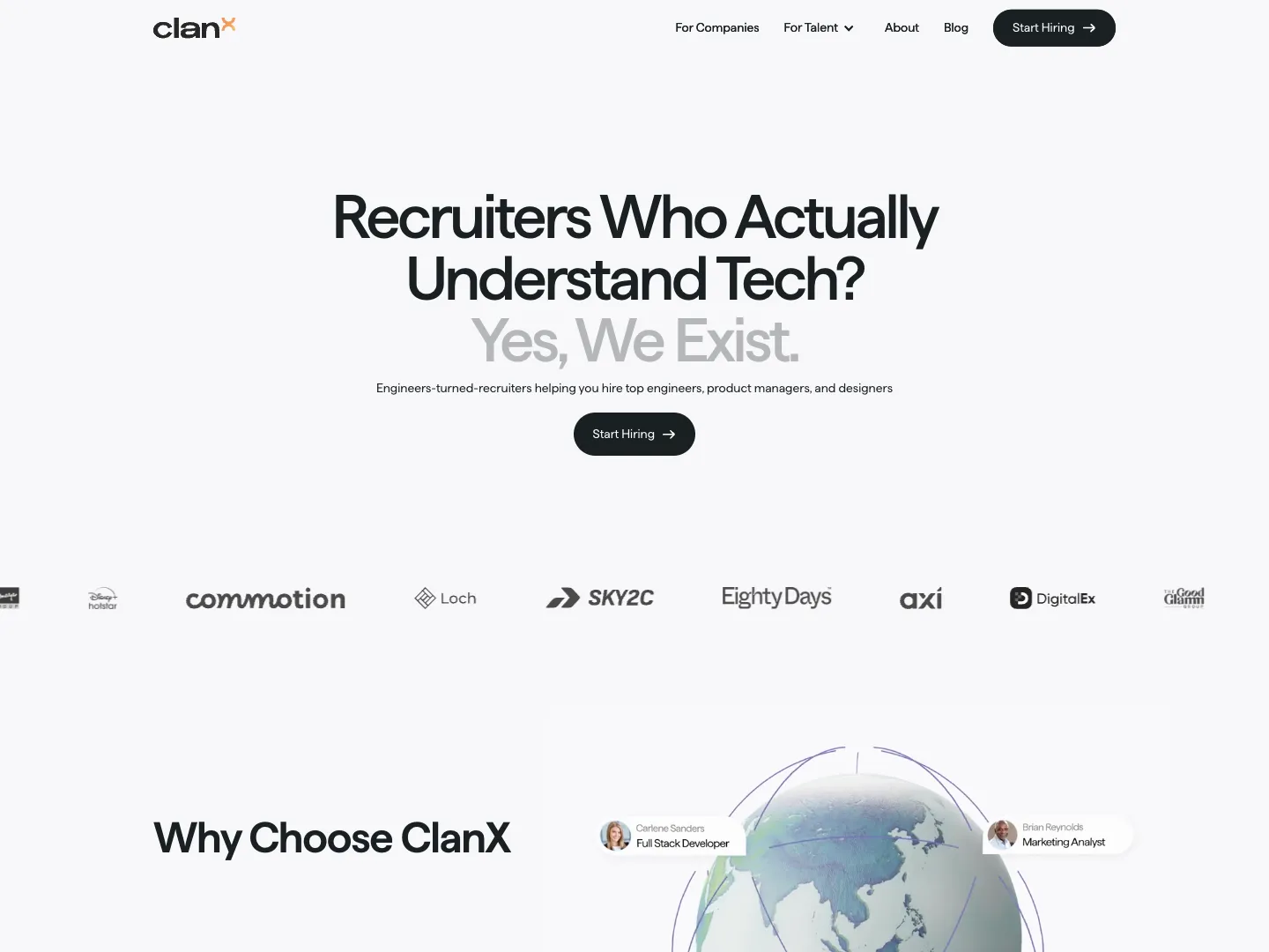 ClanX website
