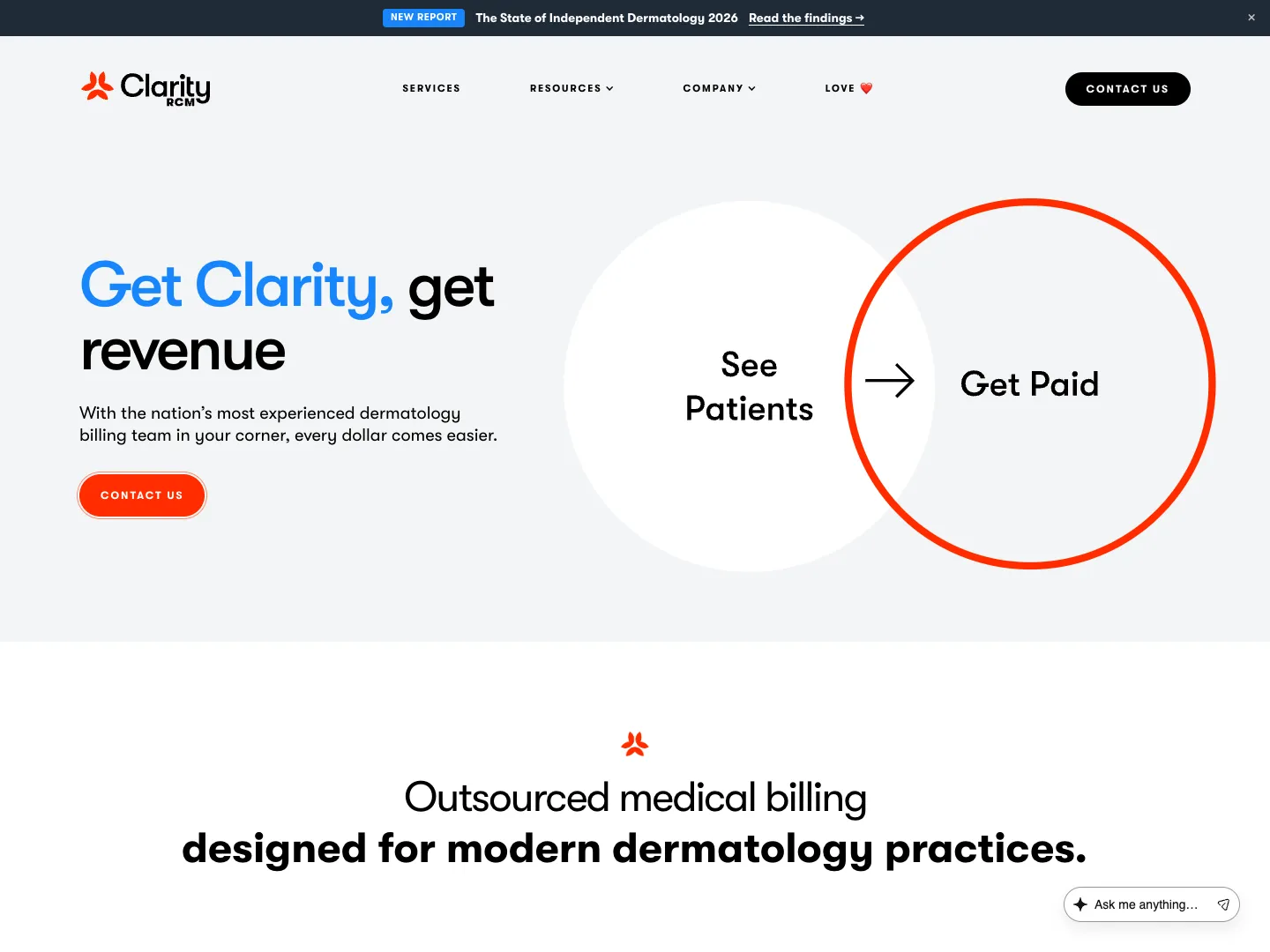 Clarity RCM website