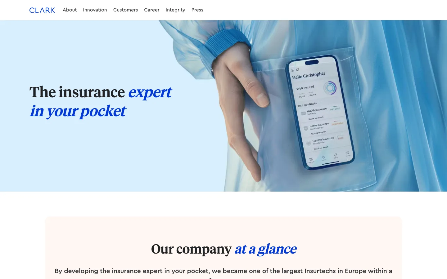 Clark website