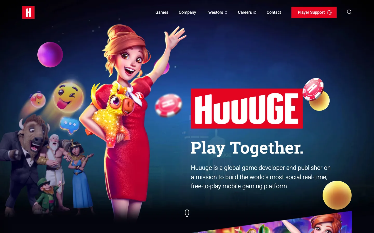 Huuuge Games website