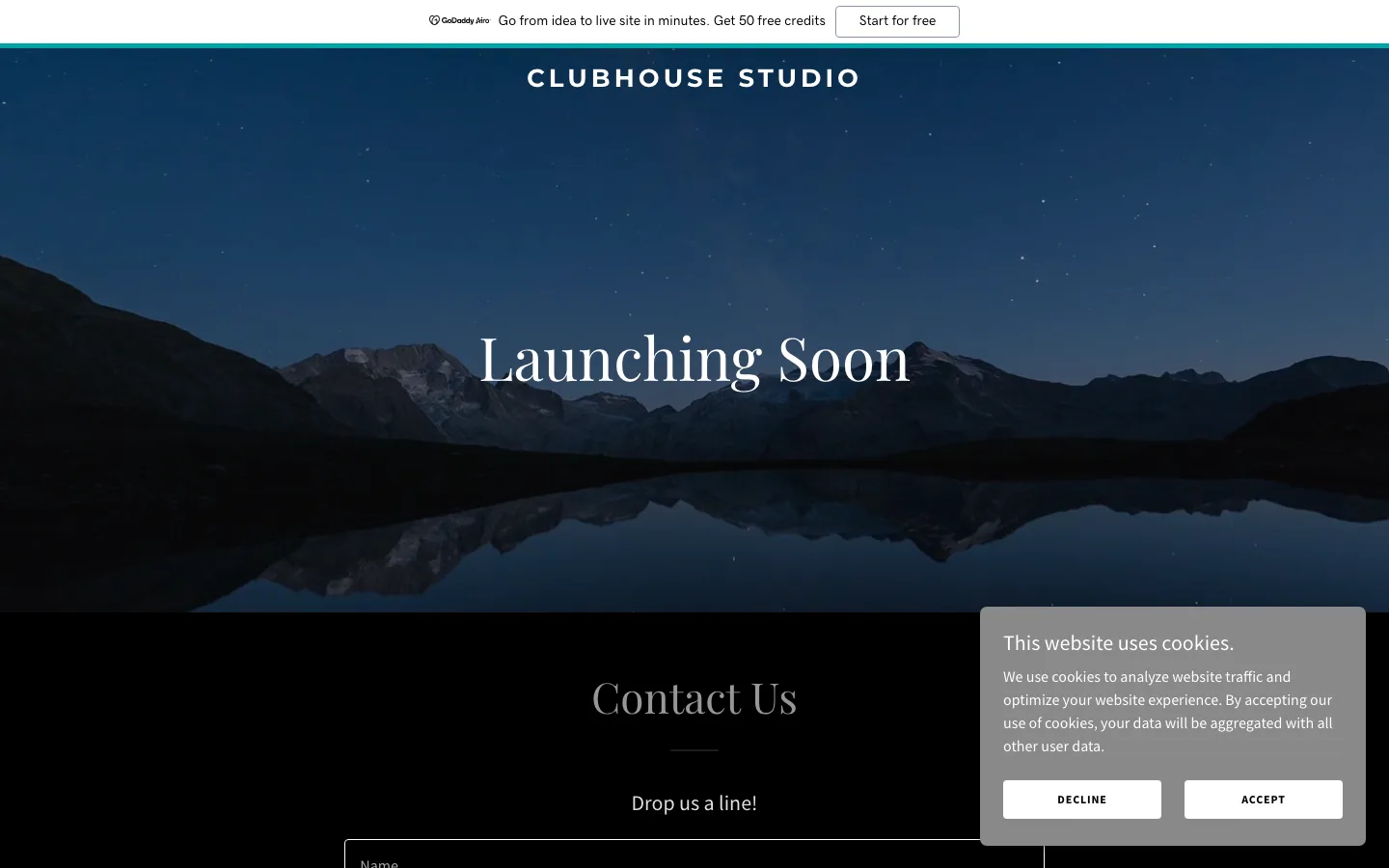 Clubhouse Studio website