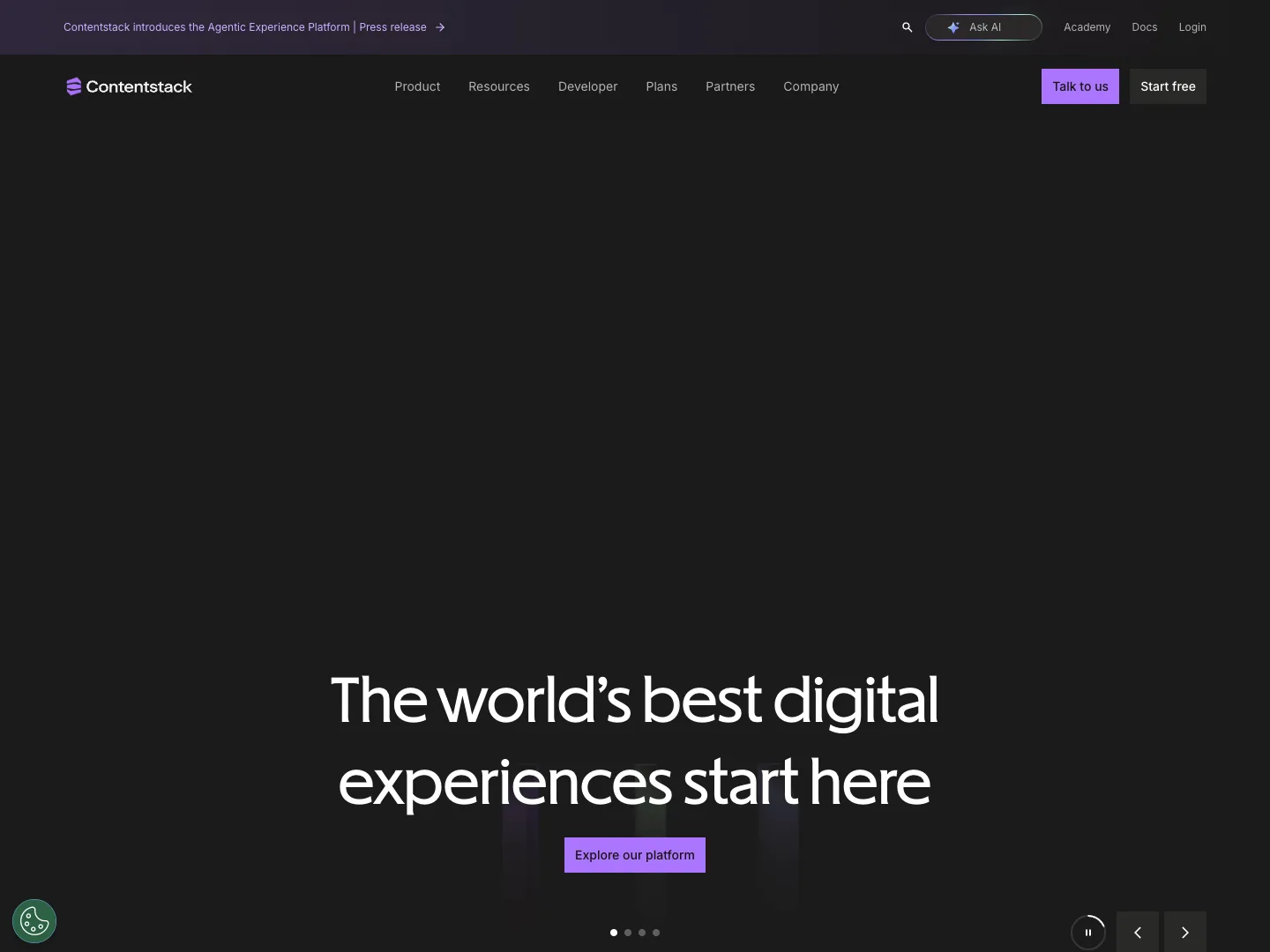 Contentstack website
