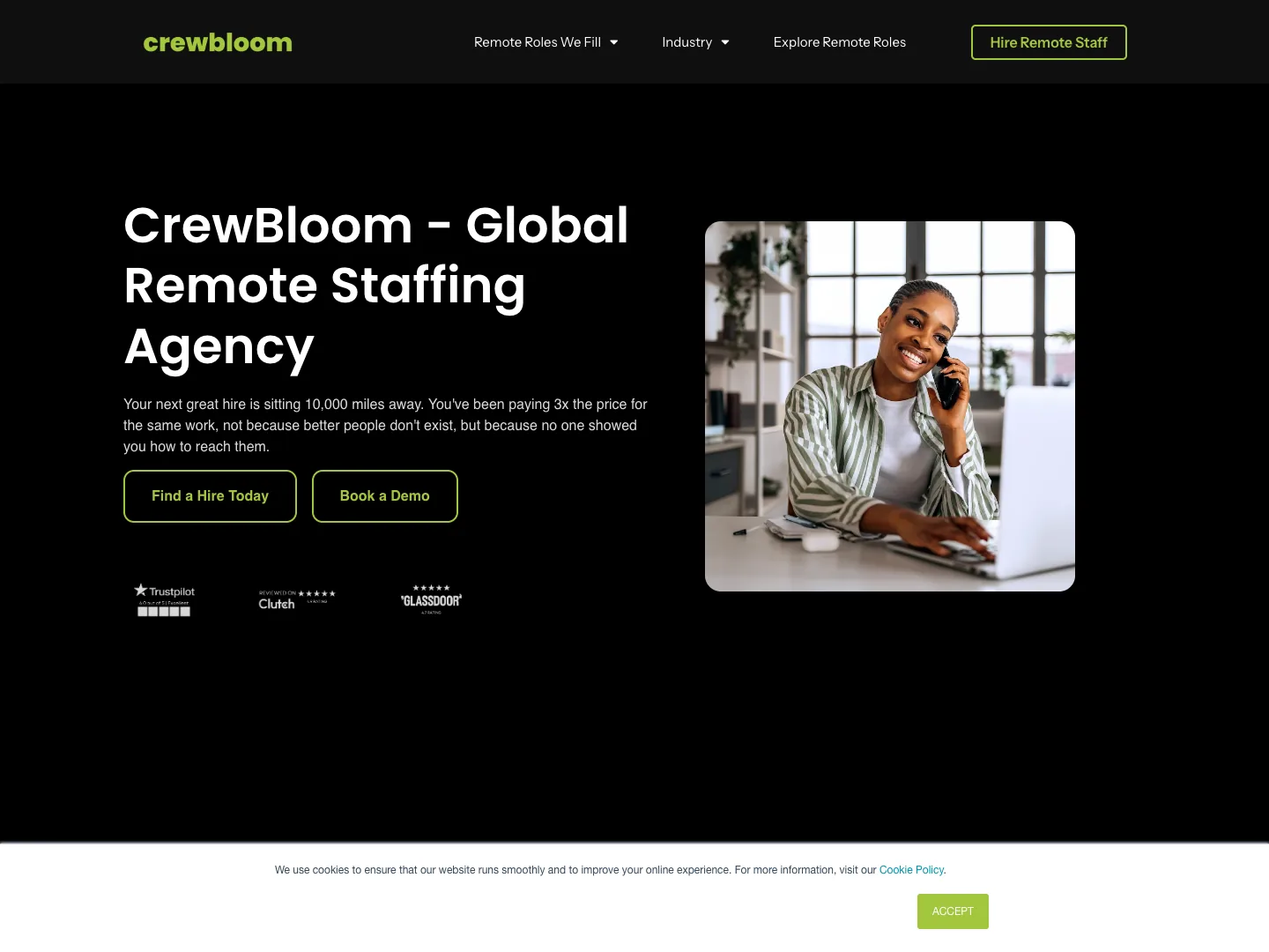 CrewBloom website