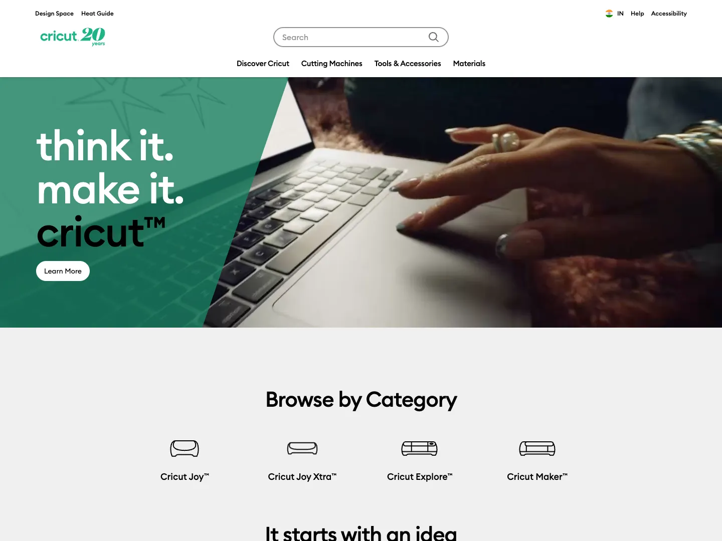 Cricut website