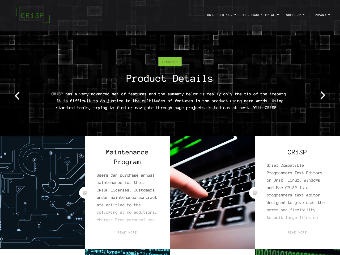 Crisp website