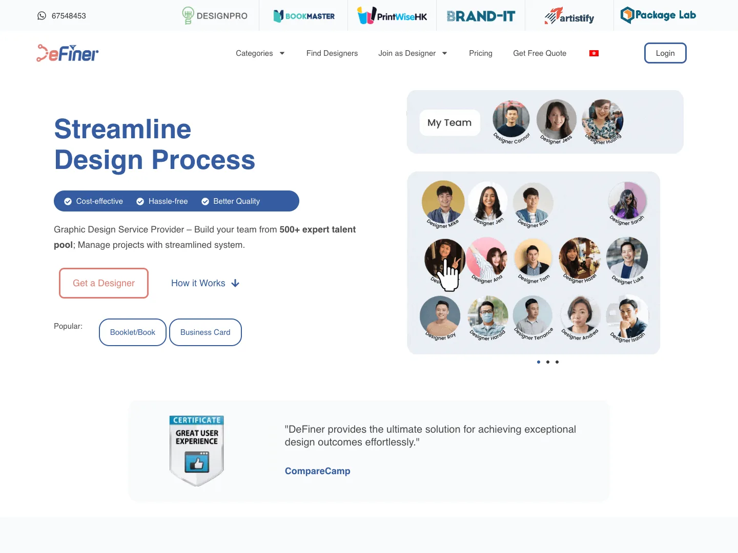 DeFiner Tech website
