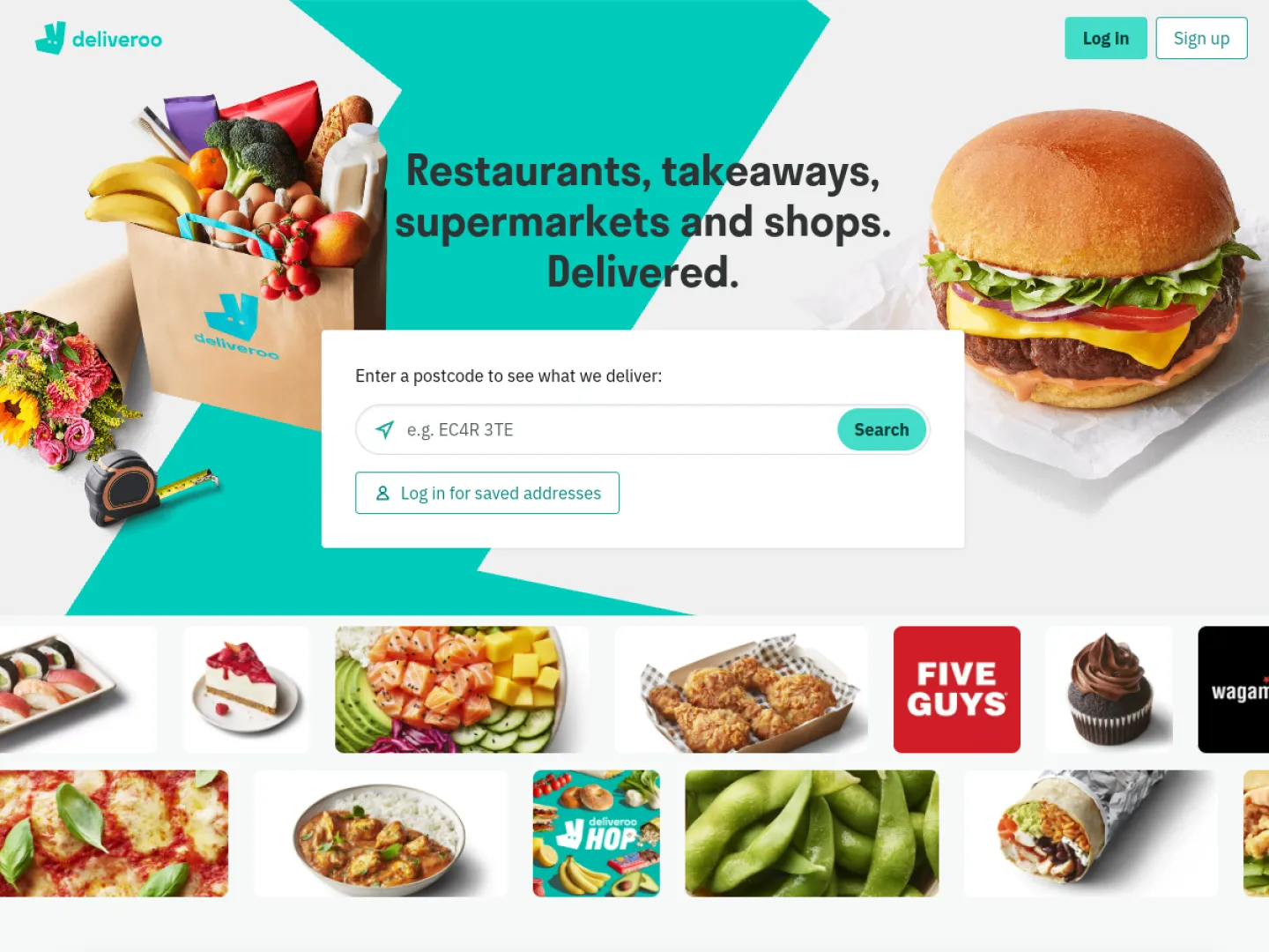 Deliveroo website