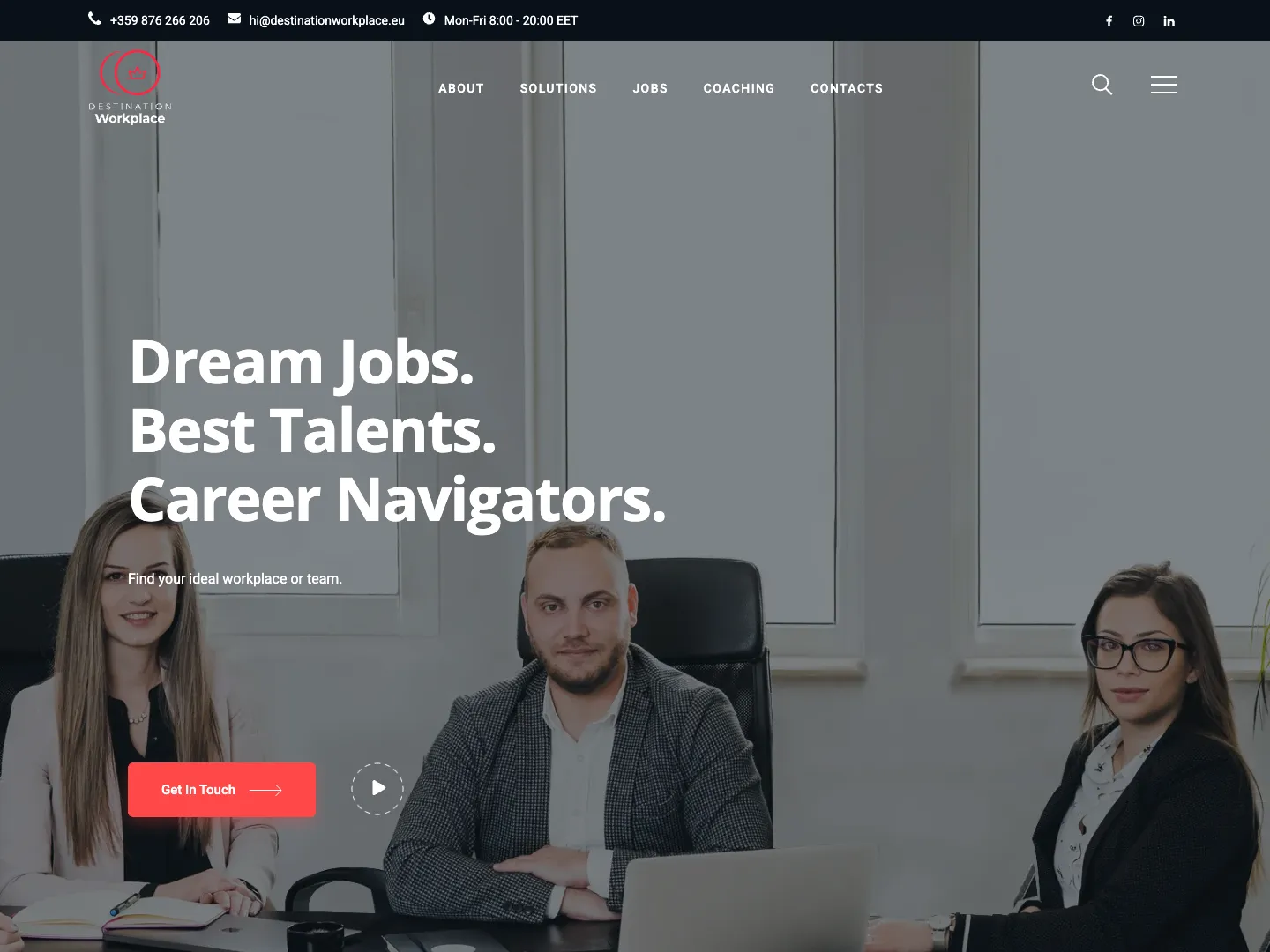 Destination Workplace website