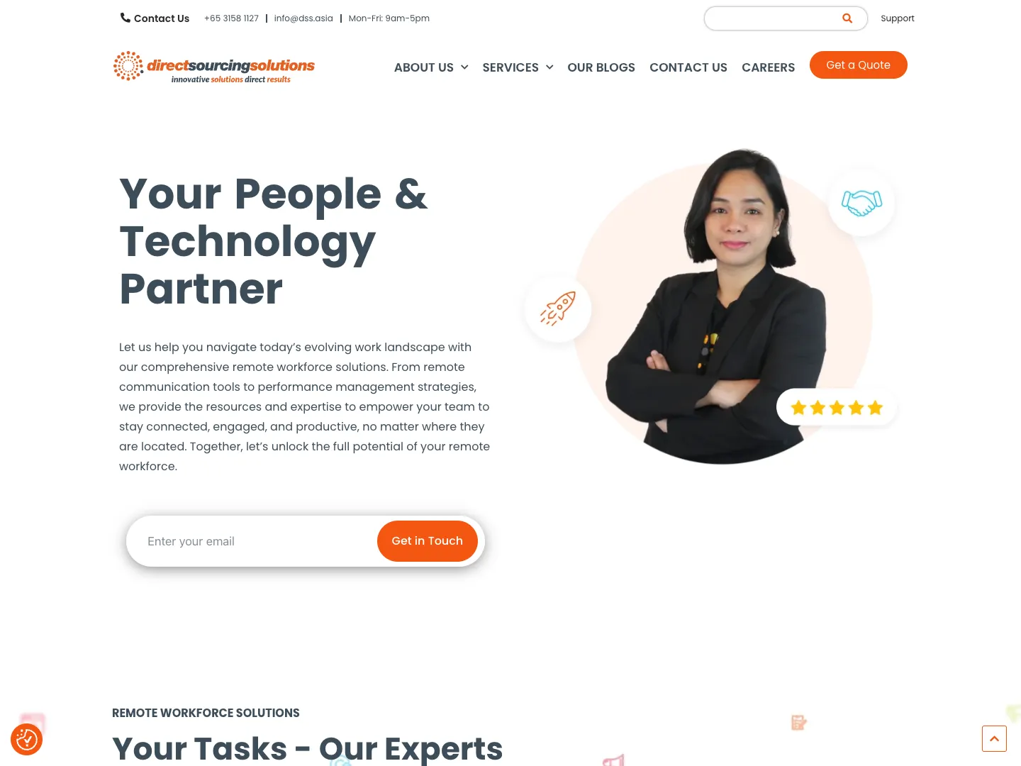 Direct Sourcing Solutions website