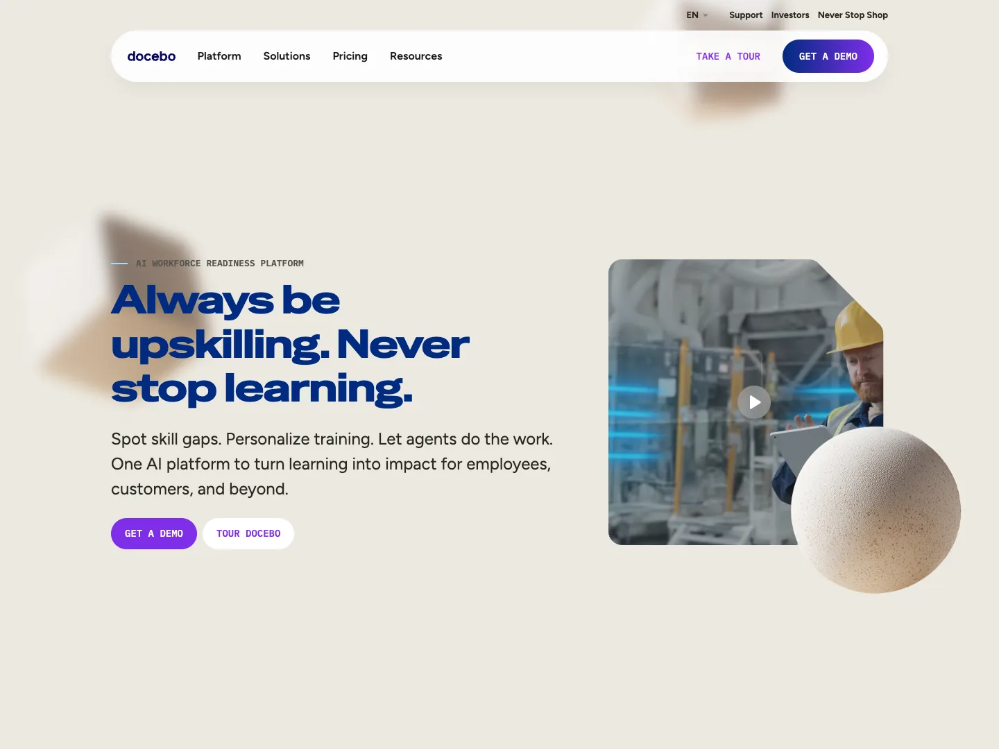 Docebo website
