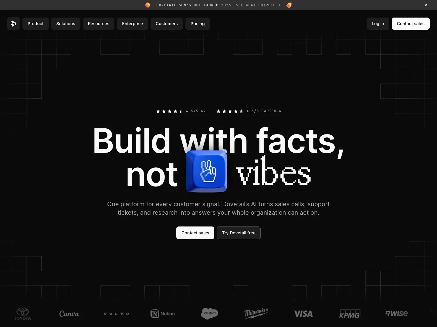 Dovetail website