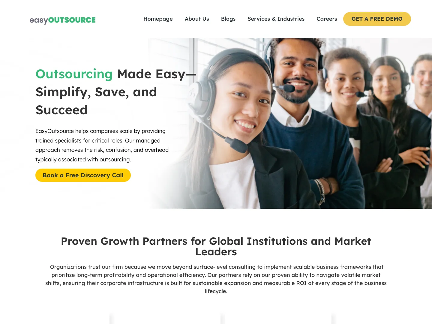 Easy Outsource website