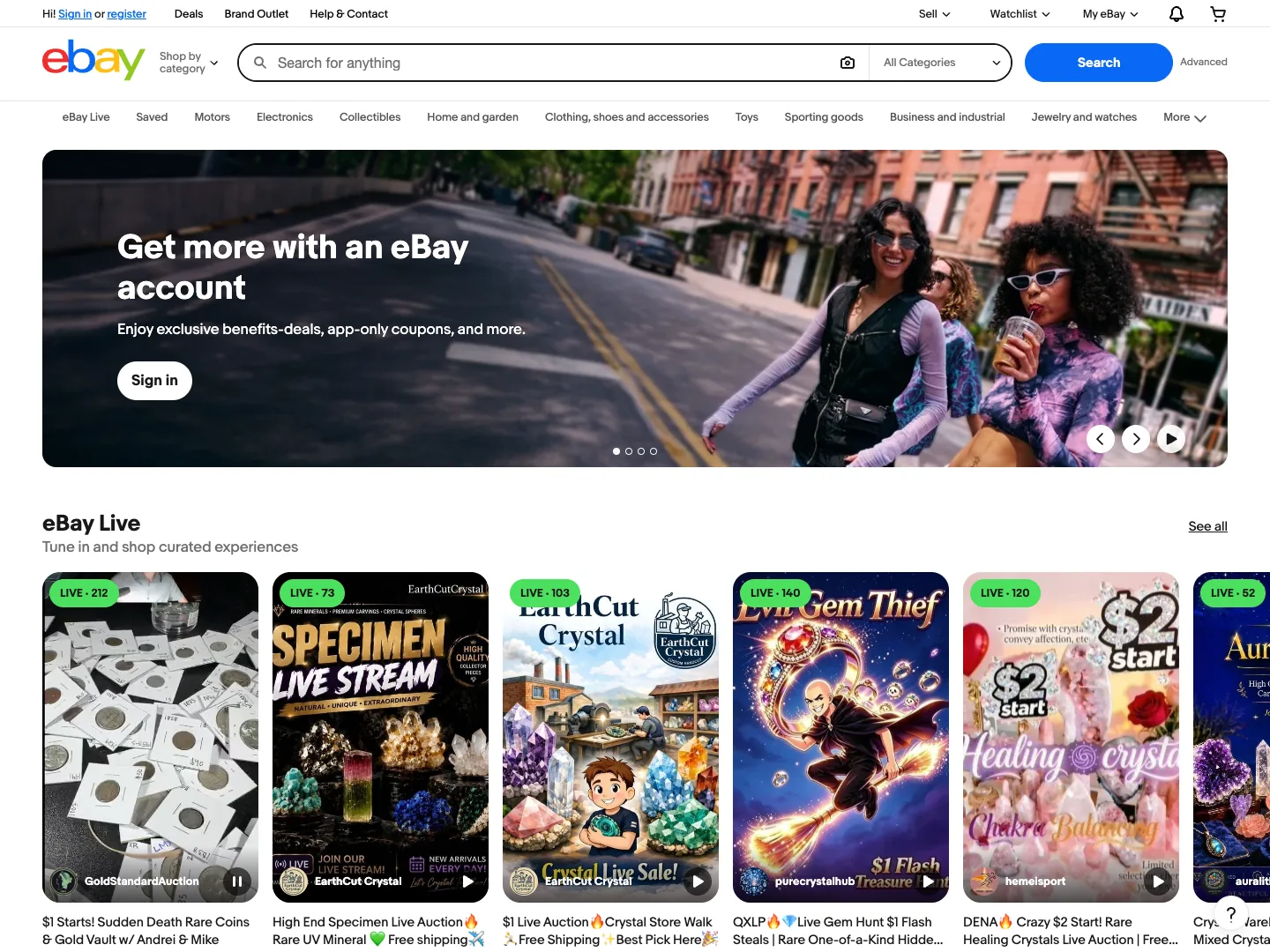 eBay Inc. website