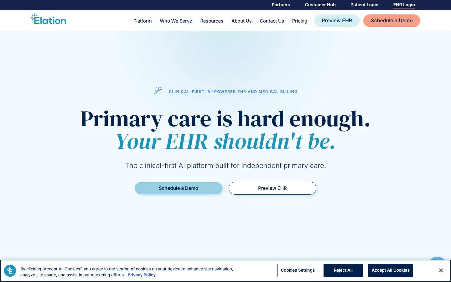 Elationhealth website
