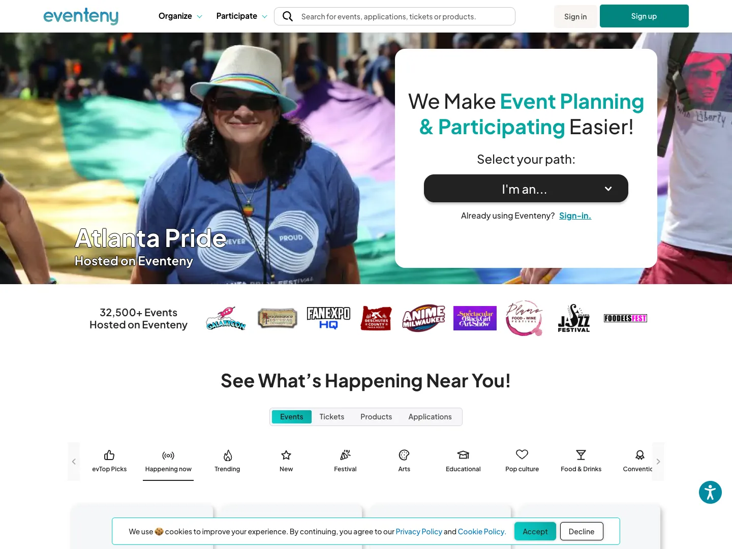 Eventeny website