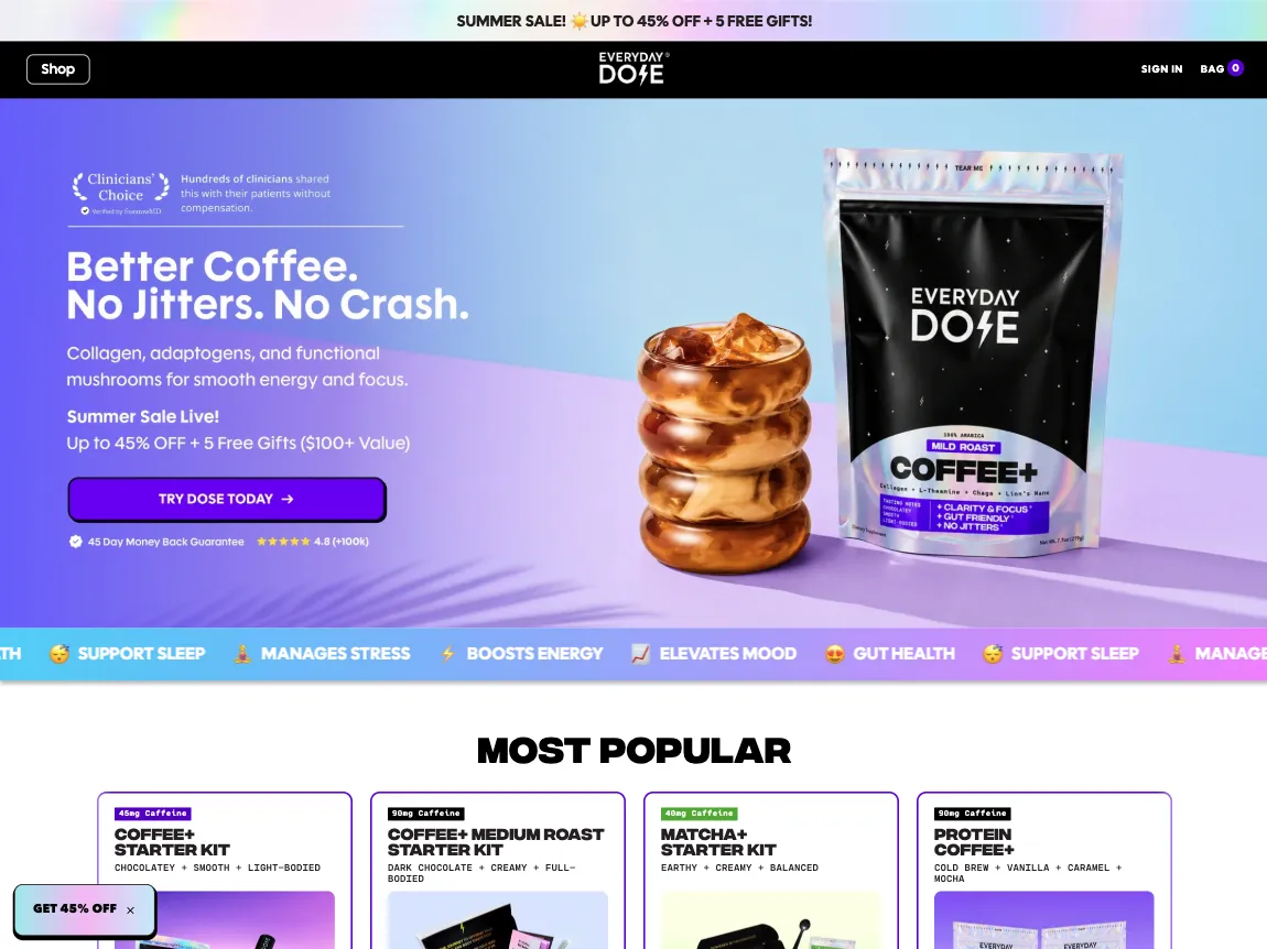 Everyday Dose Inc. website